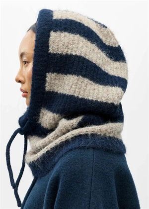 Milu strik balaclava Sky Captain Stripes/Humus Object 